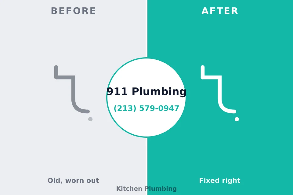 Before and after: plumbing repair Scott City, KS